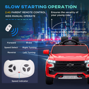 Chevrolet TAHOE 12V with remote control, red