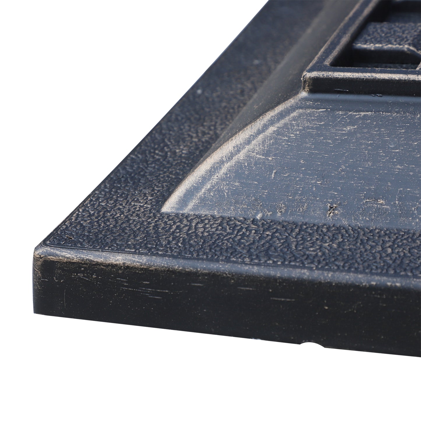 Support de parasol de patio en résine 20 lb avec base revêtue et poteau carré, Bronze
