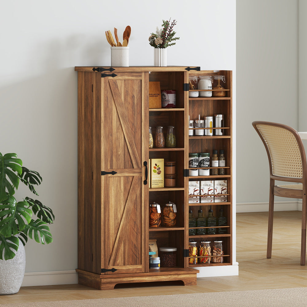 Pantry Storage Cabinet, Brown