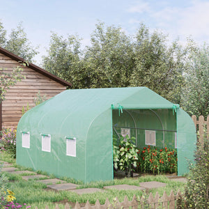 Serre de plain-pied avec cadre en acier de qualité supérieure pour jardin et culture de plantes