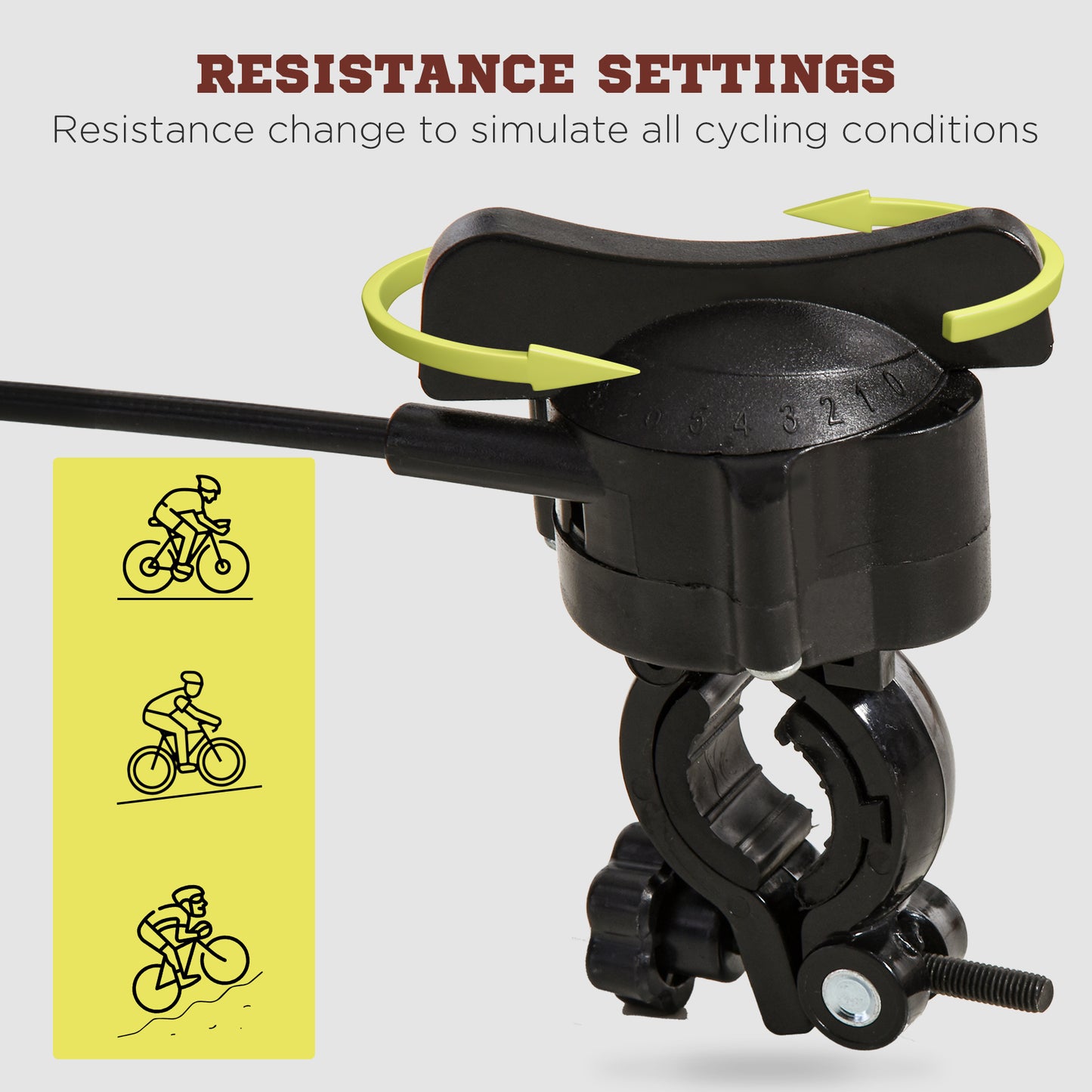 Support magnétique pour vélo d'intérieur, rouge