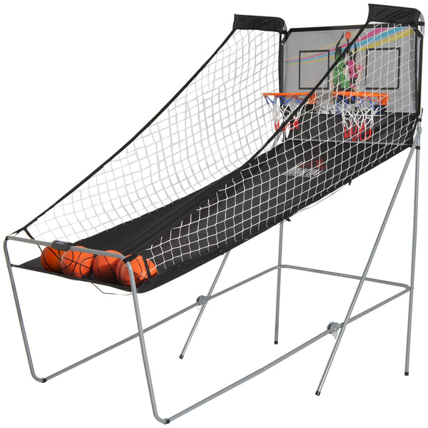Double Shots Two-Player Foldable Arcade Basketball System