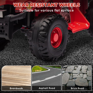 6V Off-Road Quad with Music, Red