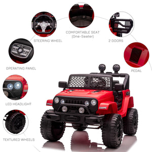 12V Off-Road Car with Remote Control, Red