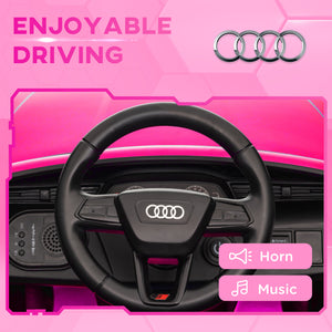 Audi Q8 Etron Sportback 12V sous licence, rose