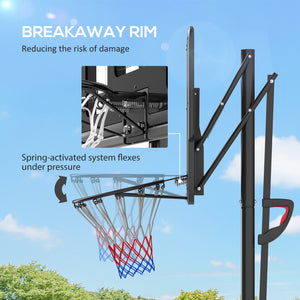 Panier de basket portable avec poids libre, roulettes et base remplissable