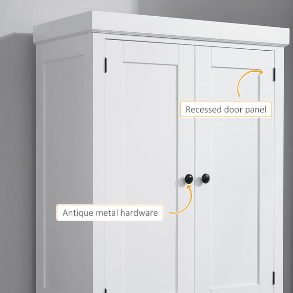 Armoire de cuisine haute avec tiroir, blanche
