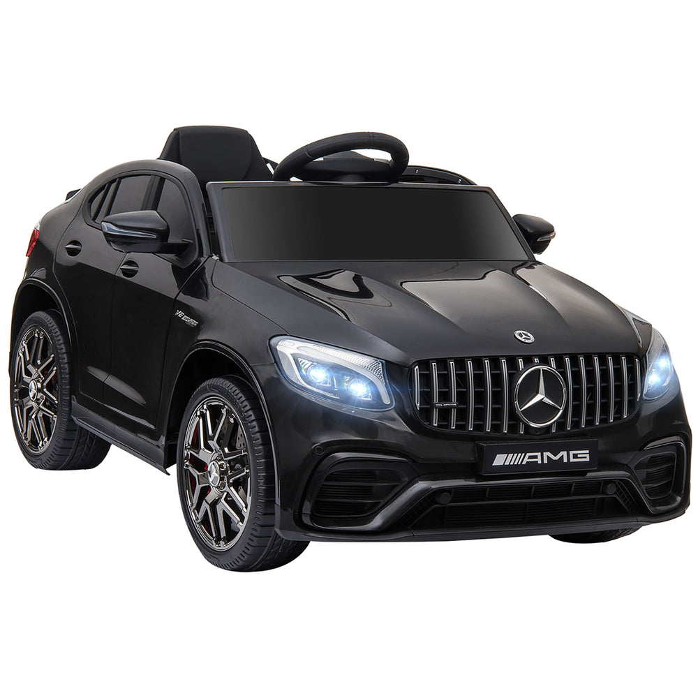 Voiture électrique 12 V avec télécommande et suspension, noir