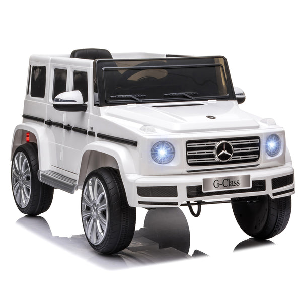 Mercedes Benz G500 12 V avec télécommande, blanche