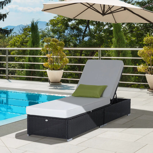 Cushioned chaise longue