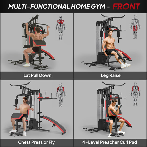Appareil de musculation multifonction avec banc pour abdominaux