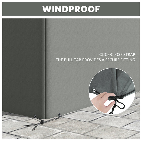 Patio Furniture Covers, Waterproof, Windproof Anti-UV 600D Heavy Duty Oxford Fabric Outdoor Furniture Cover for Dining Table Chair Set, 108" x 80" x 35", Charcoal Grey