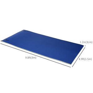 Tapis flottant enroulable, bleu