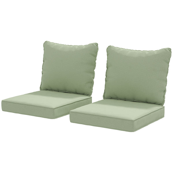 Set of 4 replacement cushions, green