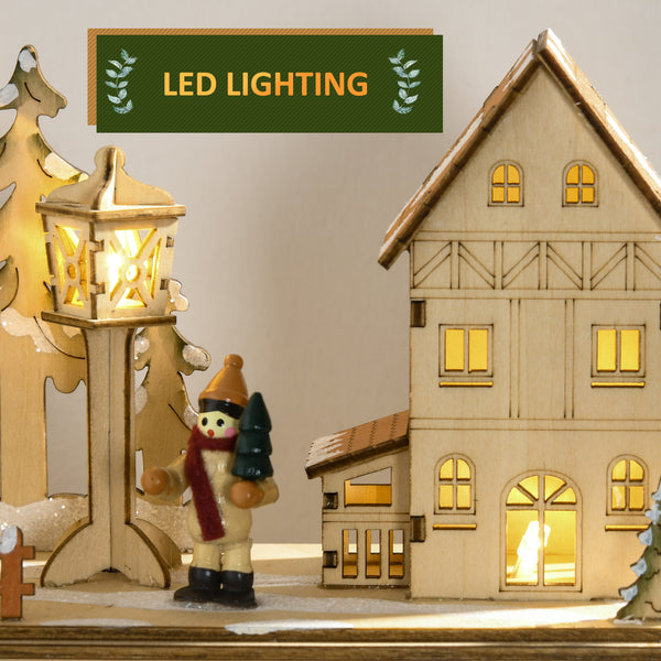 Wooden Advent Calendar with 24-Day Countdown
