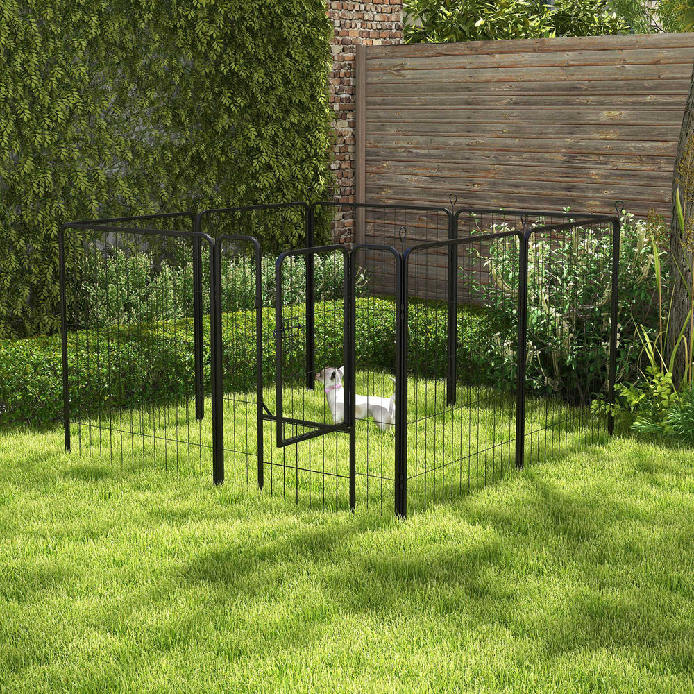 8-Panel Heavy-Duty Metal Playpen