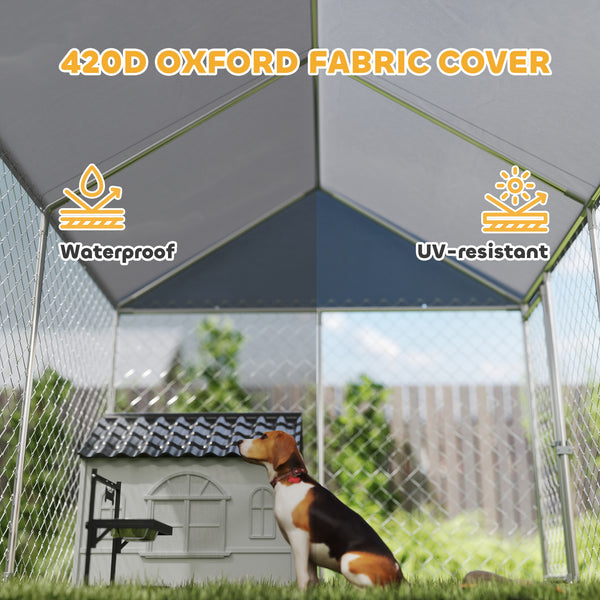 Enclos avec housse imperméable et anti-UV