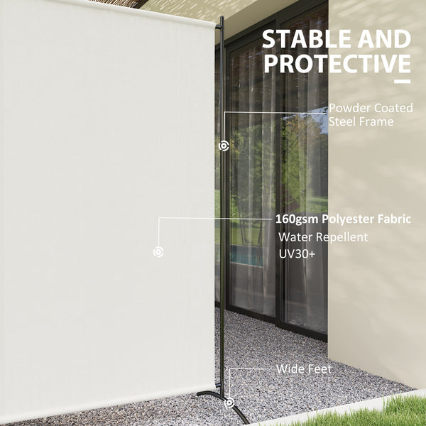 Paravent à panneau unique, protection UV30+, beige