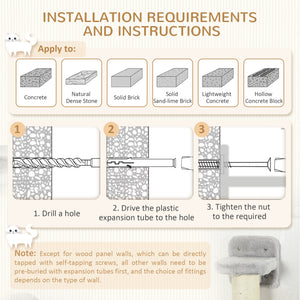 Étagères murales pour chat avec hamac, griffoir, échelle et balles, gris