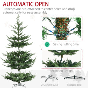 Sapin de Noël artificiel 9 pieds avec base en métal