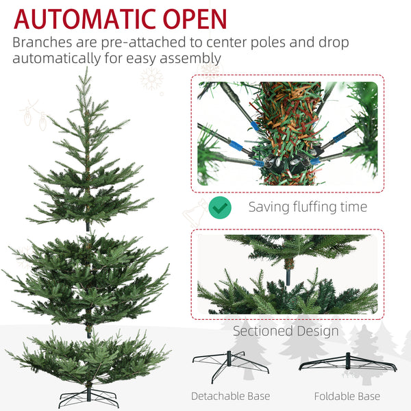 Sapin de Noël artificiel 9 pieds avec base en métal