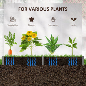 Jardinière hexagonale sans vis, grise