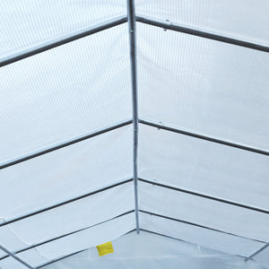 Garden greenhouse for seedlings, high-quality steel frame, white