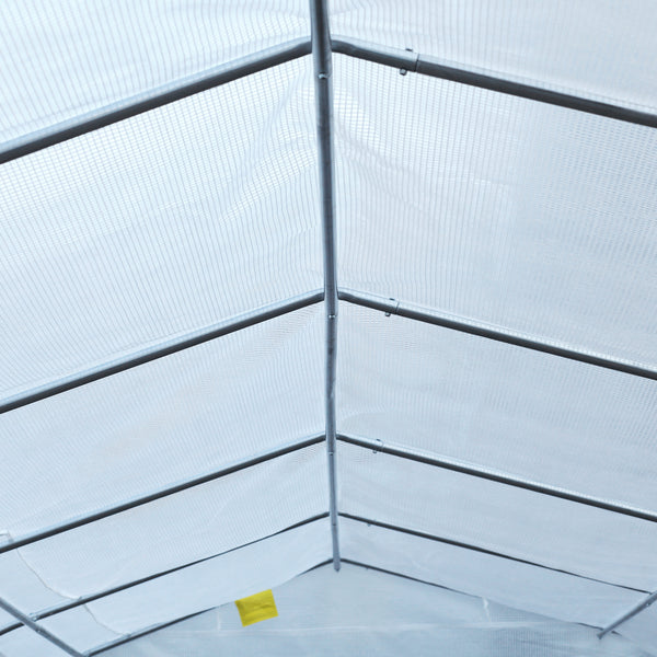 Garden greenhouse for seedlings, high-quality steel frame, white