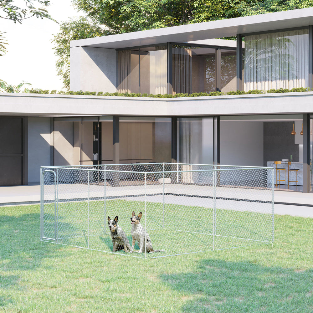 Galvanized Steel Frame Dog Park