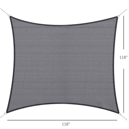 Voile d’ombrage rectangulaire d’extérieur – Protection solaire efficace, gris