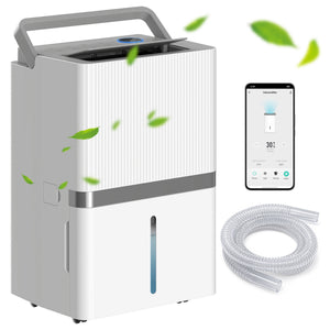 Déshumidificateur Wi-Fi 47 L/jour, jusqu’à 5 200 pi²