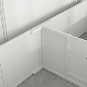 Caisse de mise bas avec porte réglable et amovible