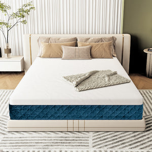 Matelas en mousse à mémoire avec housse en tissu jacquard