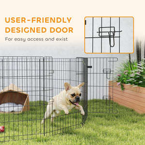 12-Panel Metal Foldable Playpen