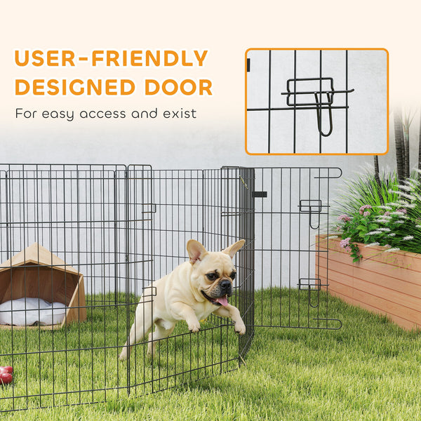 12-Panel Metal Foldable Playpen