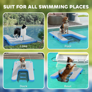 Floating pool ramp