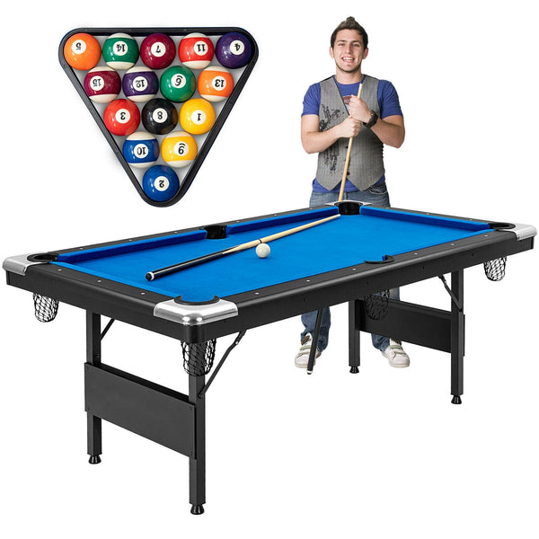 6-foot Folding Pool Table - Blue