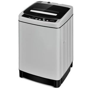 Machine à laver entièrement automatique 1 5 pi³ 11 LBS Laveuse et sécheuse-Gris