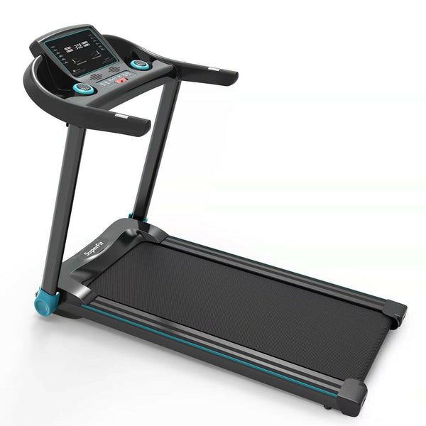 Tapis de course électrique 2 25 CV avec haut-parleur et contrôle par application - Bleu