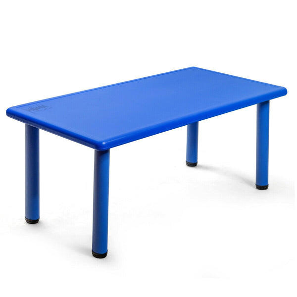Table d'apprentissage et de jeu rectangulaire en plastique pour enfants