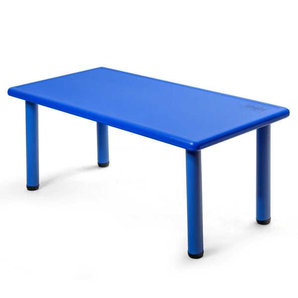 Table d'apprentissage et de jeu rectangulaire en plastique pour enfants