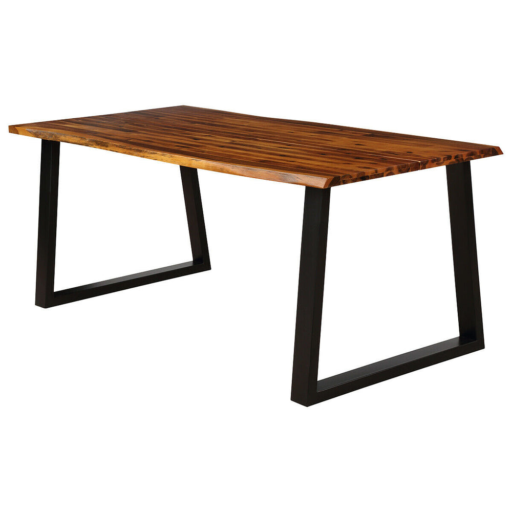 Table de salle à manger rectangulaire en bois d'acacia