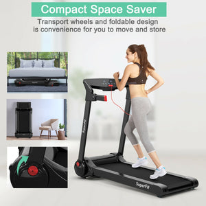 Tapis roulant électrique pliant 3HP en cours d'exécution