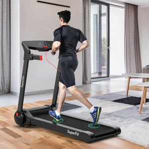 Tapis roulant électrique pliant 3HP en cours d'exécution