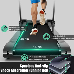 Tapis roulant électrique pliant 3HP en cours d'exécution