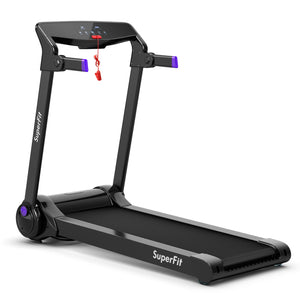 Tapis roulant électrique pliant 3HP en cours d'exécution