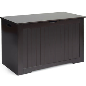 Boîte à jouets Organisateur de jouets en bois avec couvercle rabattable