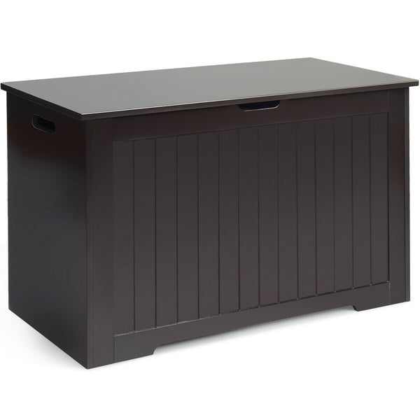 Boîte à jouets Organisateur de jouets en bois avec couvercle rabattable