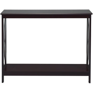 Meuble console X-Design Console à 2 niveaux - Brun foncé
