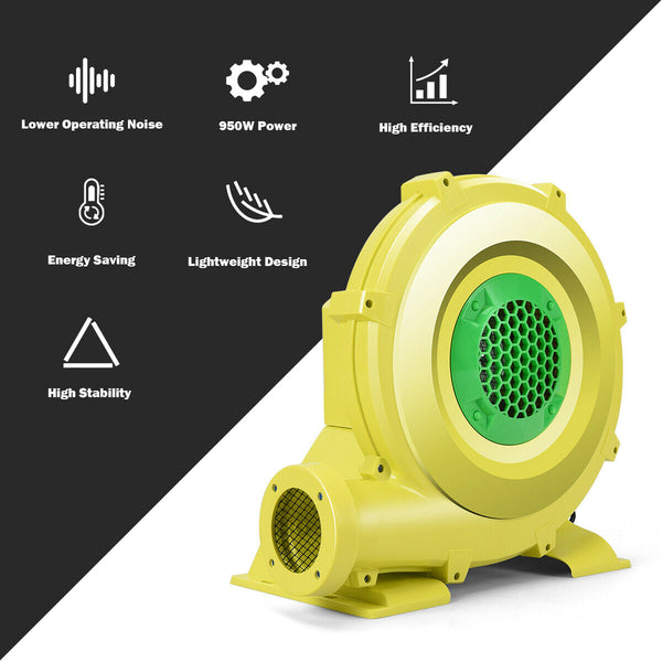 Souffleur à air de 735 W 1 HP pour maison de rebond gonflable